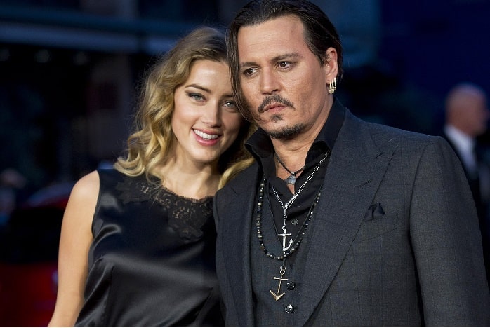 Amber with her ex-husband Johnny Depp